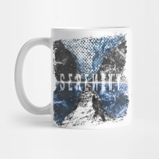 Serenity bordering isolation Mug